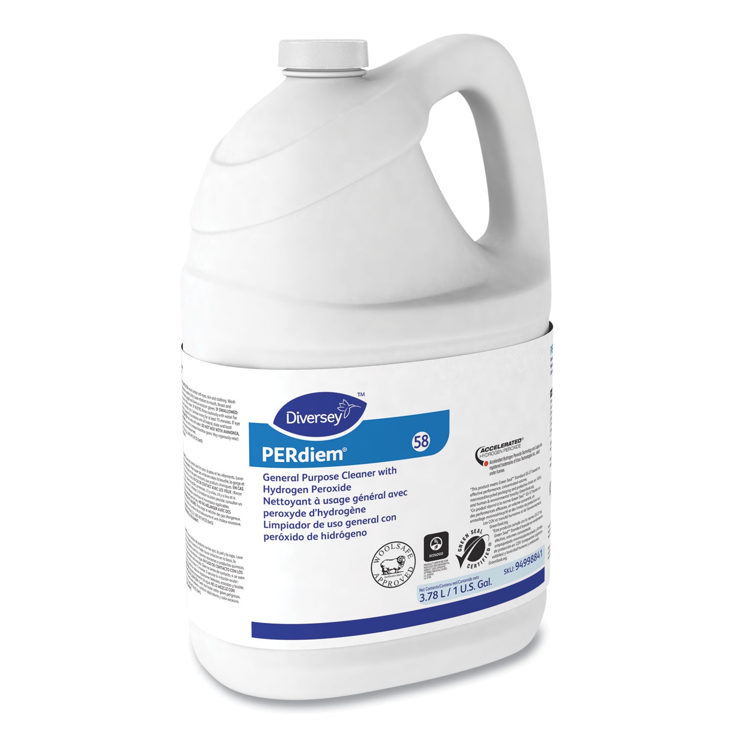 PERdiem Concentrated General Purpose Cleaner - Hydrogen Peroxide, 1 gal, Bottle