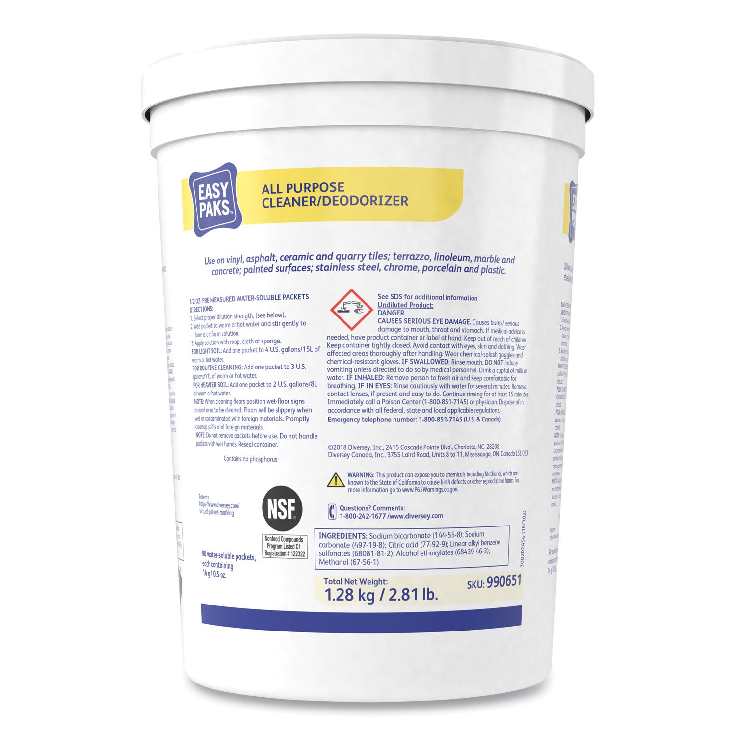 all-purpose-cleaner-deodorizer-90-5-oz-packets-tub-2-tubs-carton_dvo990651 - 1