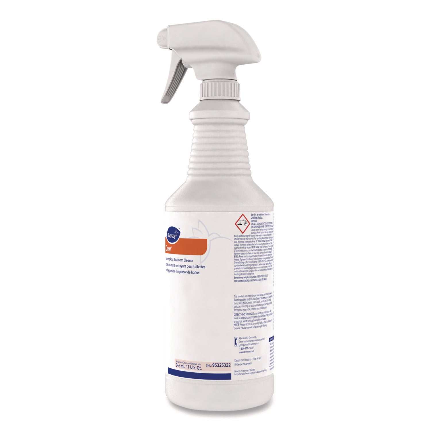 Foaming Acid Restroom Cleaner, Fresh Scent, 32 oz Spray Bottle, 12/Carton - 4