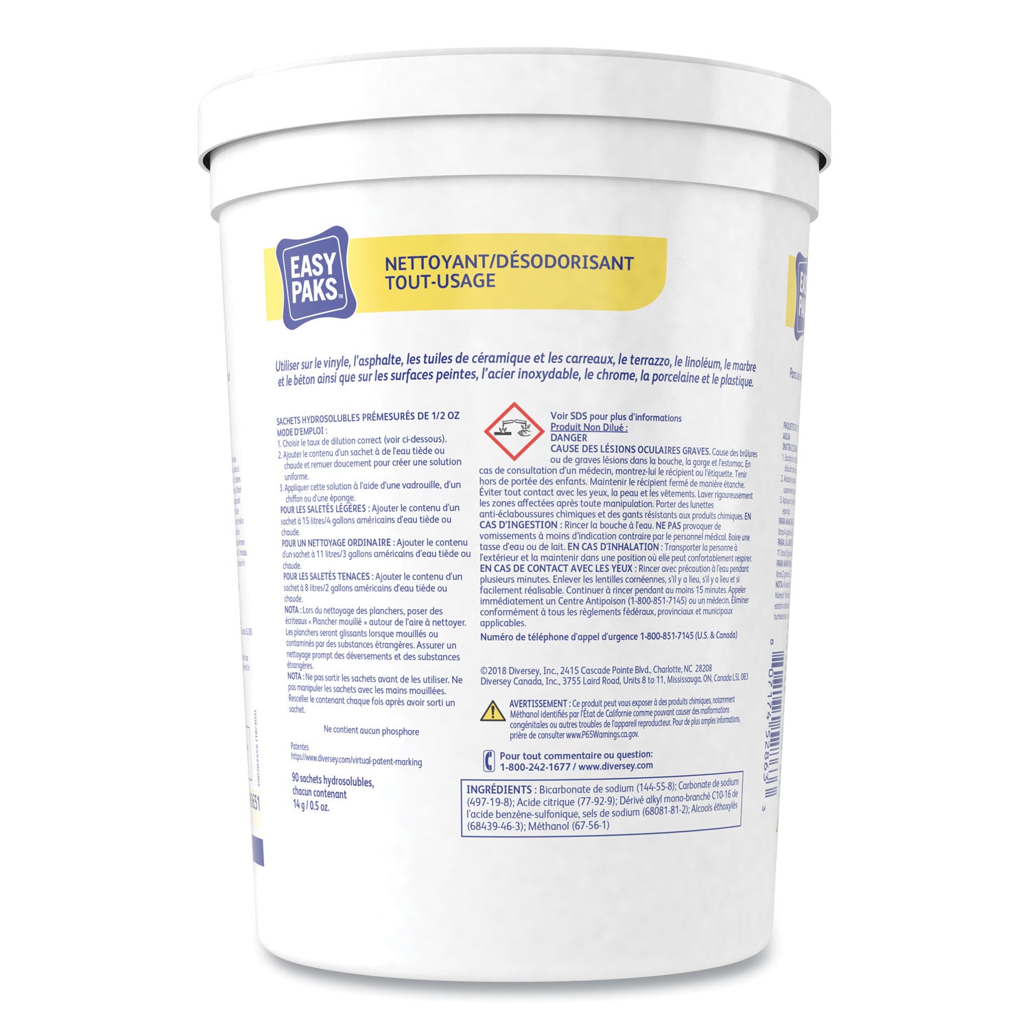 all-purpose-cleaner-deodorizer-90-5-oz-packets-tub-2-tubs-carton_dvo990651 - 2