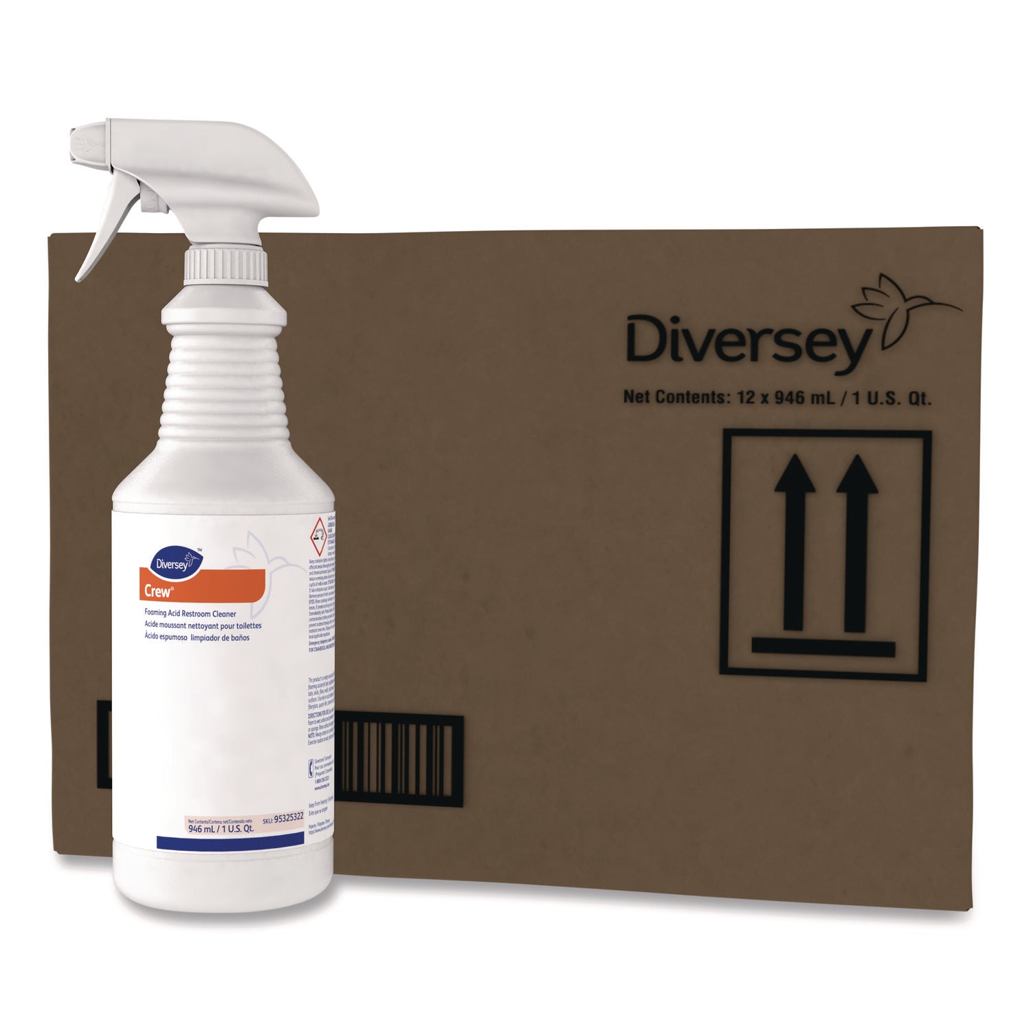 Foaming Acid Restroom Cleaner, Fresh Scent, 32 oz Spray Bottle, 12/Carton - 6