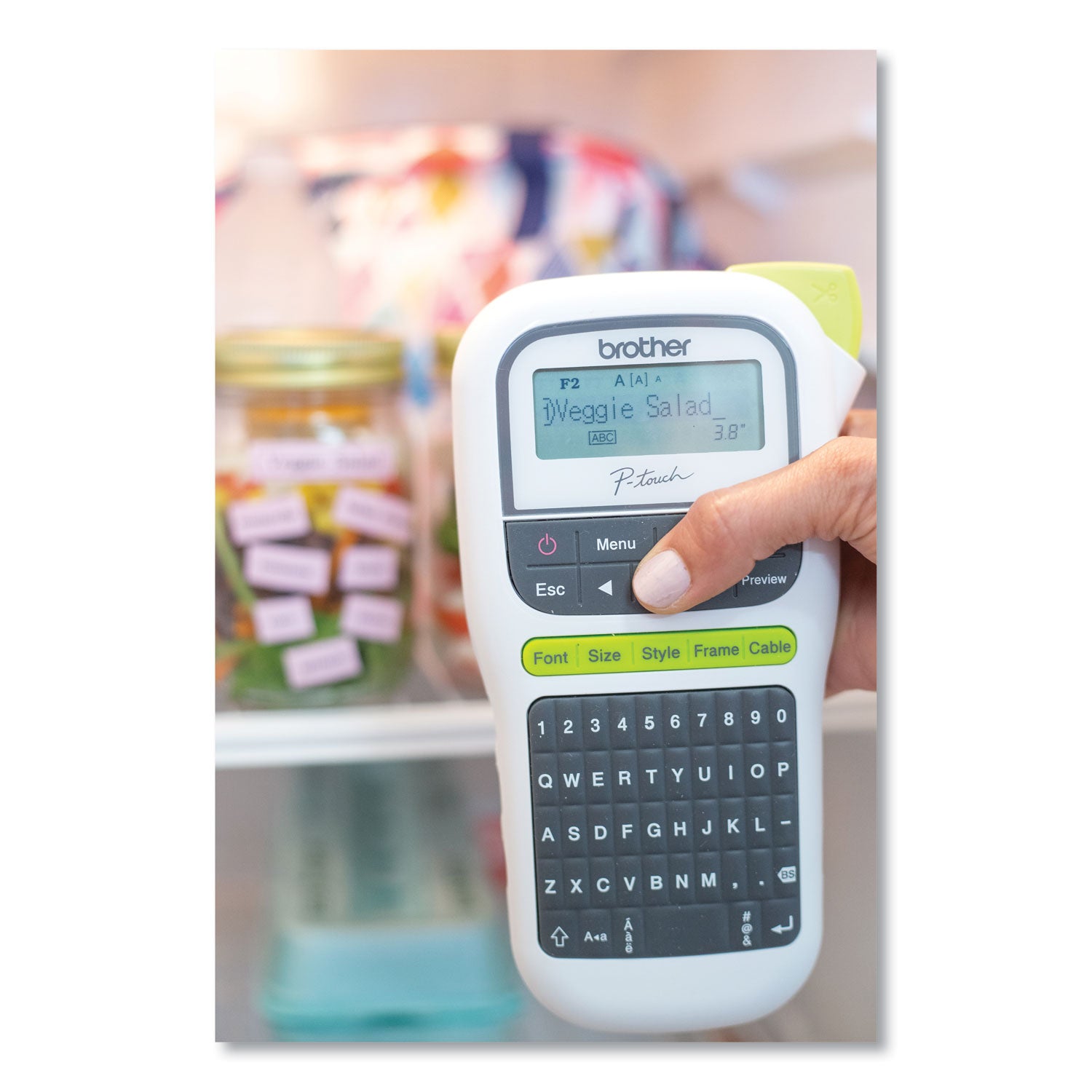 PT-H110 Easy Portable Label Maker, 2 Lines, 4.5 x 6.13 x 2.5