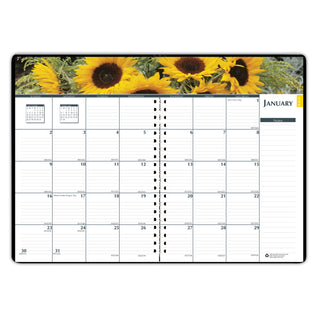Express Track Recycled Weekly Appointment Book/Monthly Planner, 8 x 5, Black Cover, 13-Month (Jan to Jan): 2024 to 2025