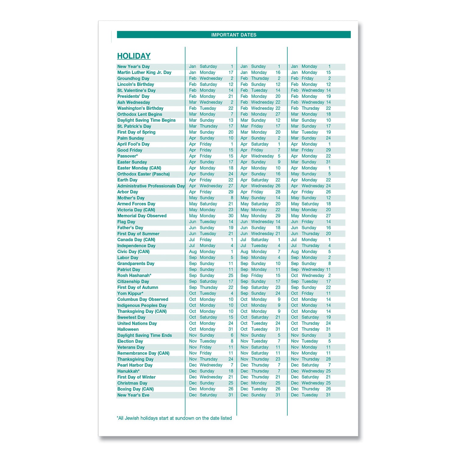 express-track-recycled-weekly-appointment-book-monthly-planner-8-x-5-black-cover-13-month-jan-to-jan-2024-to-2025_hod29402 - 5