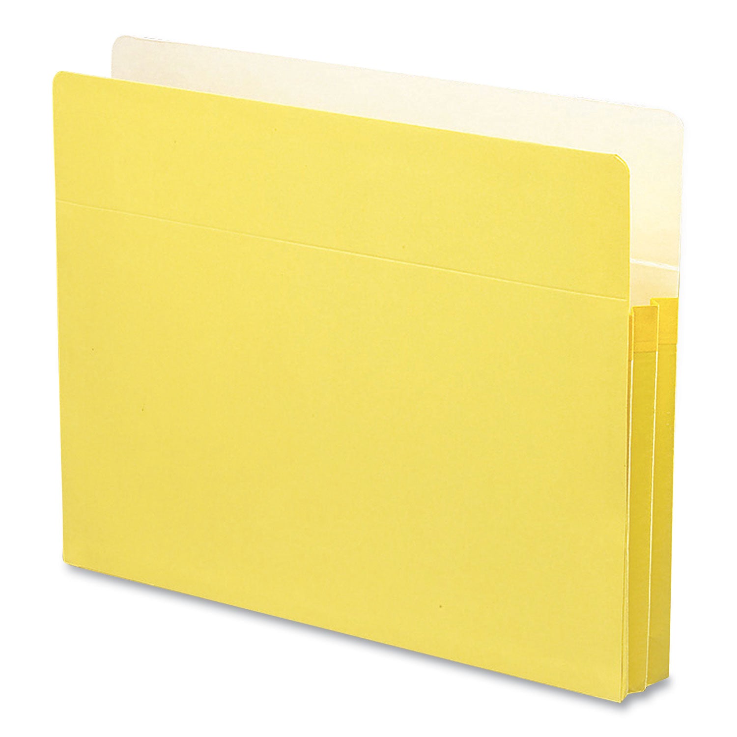 Colored File Pockets, 1.75" Expansion, Letter Size, Yellow - 