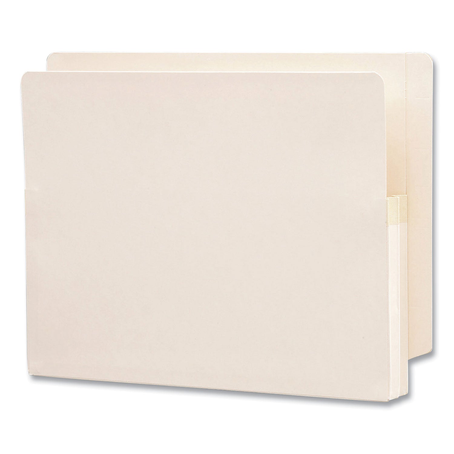 Manila End Tab File Pockets, 1.75" Expansion, Letter Size, Manila, 25/Box - 