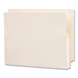 Manila End Tab File Pockets, 1.75" Expansion, Letter Size, Manila, 25/Box - 