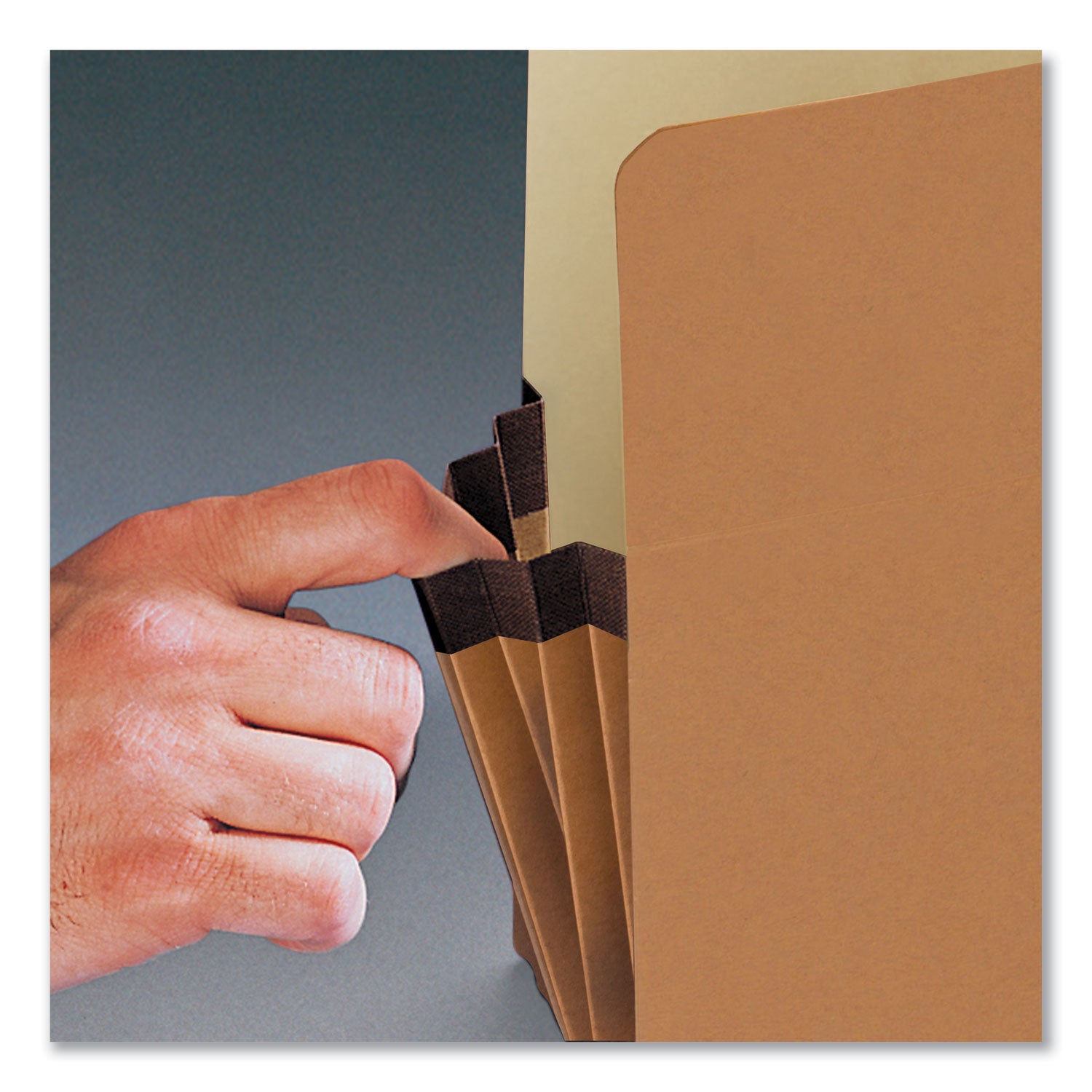 Colored File Pockets, 3.5" Expansion, Legal Size, Assorted Colors, 5/Pack - 