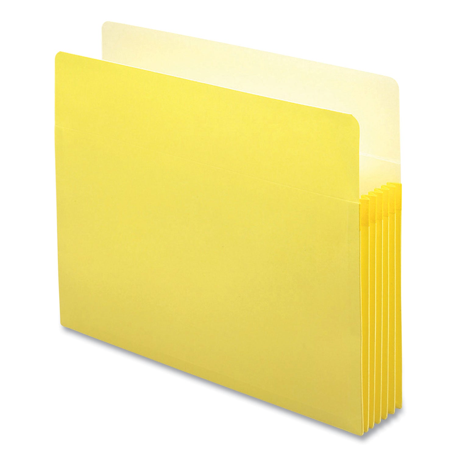 Colored File Pockets, 5.25" Expansion, Letter Size, Yellow - 