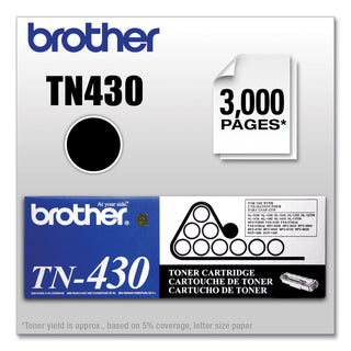 TN430 Toner, 3,000 Page-Yield, Black