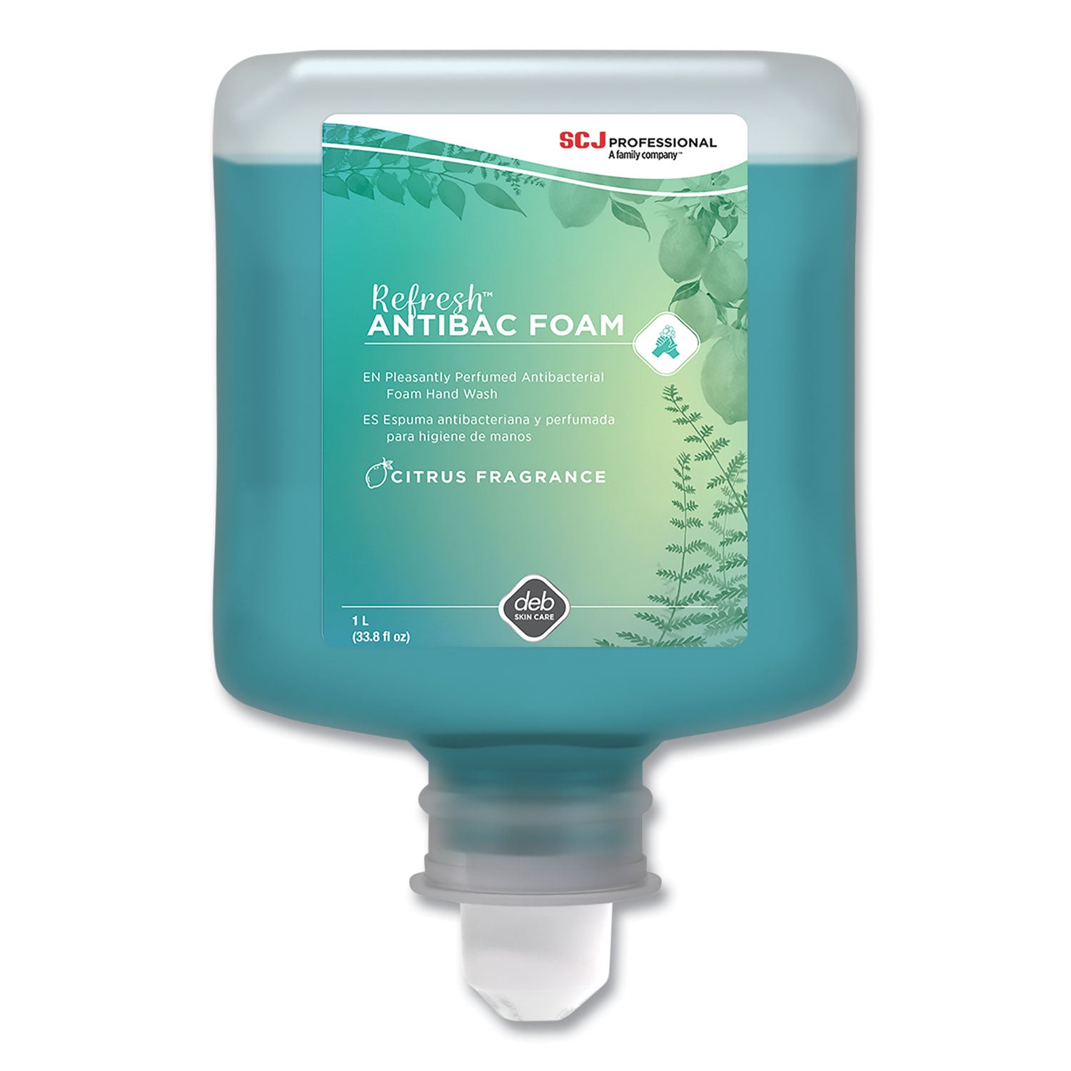 refresh-foaming-hand-soap-manual-cartridge-citrus-scent-1-l-refill-6-carton_sjnant1l - 1