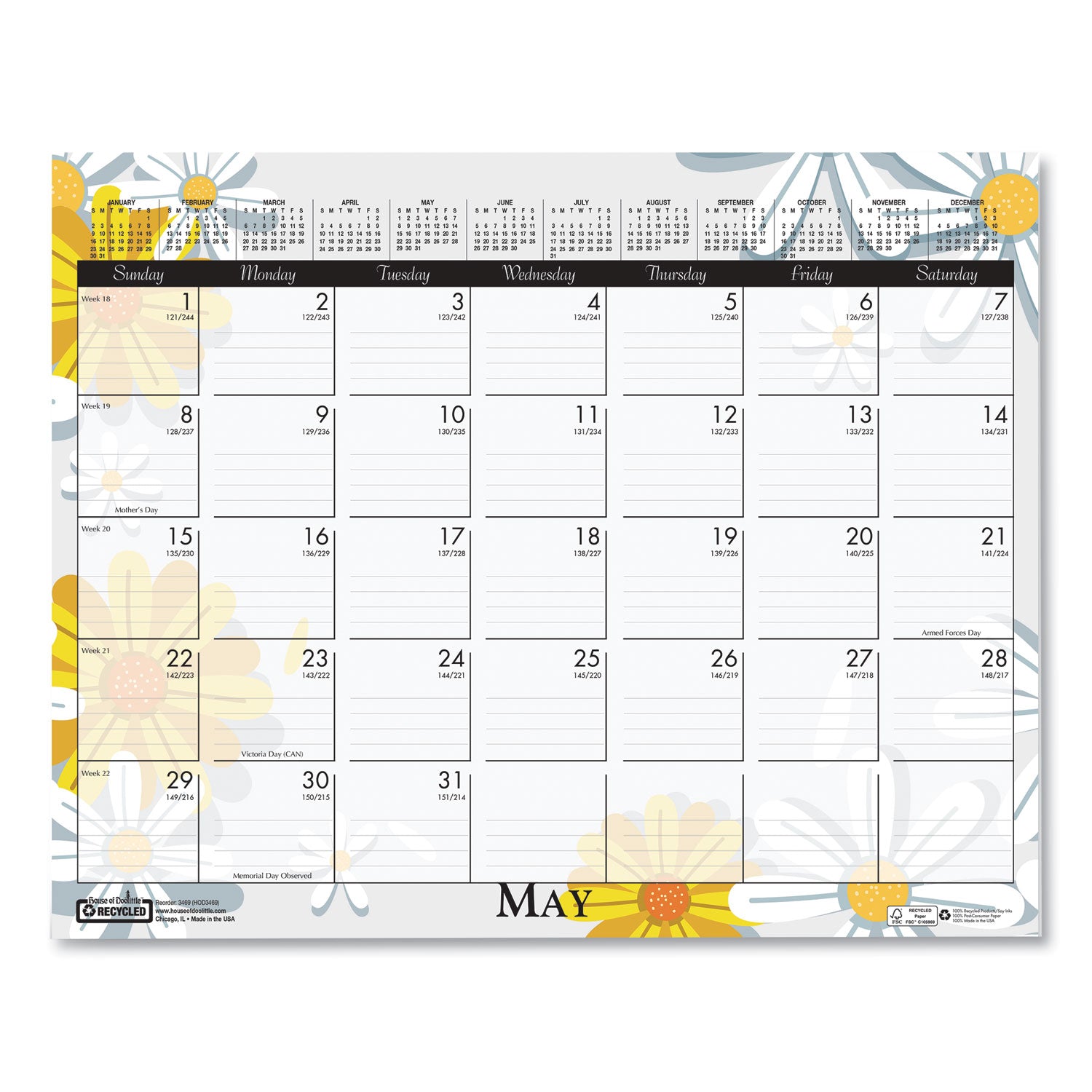 recycled-wild-flower-wall-calendar-wild-flowers-artwork-15-x-12-white-multicolor-sheets-12-month-jan-to-dec-2024_hod3469 - 6
