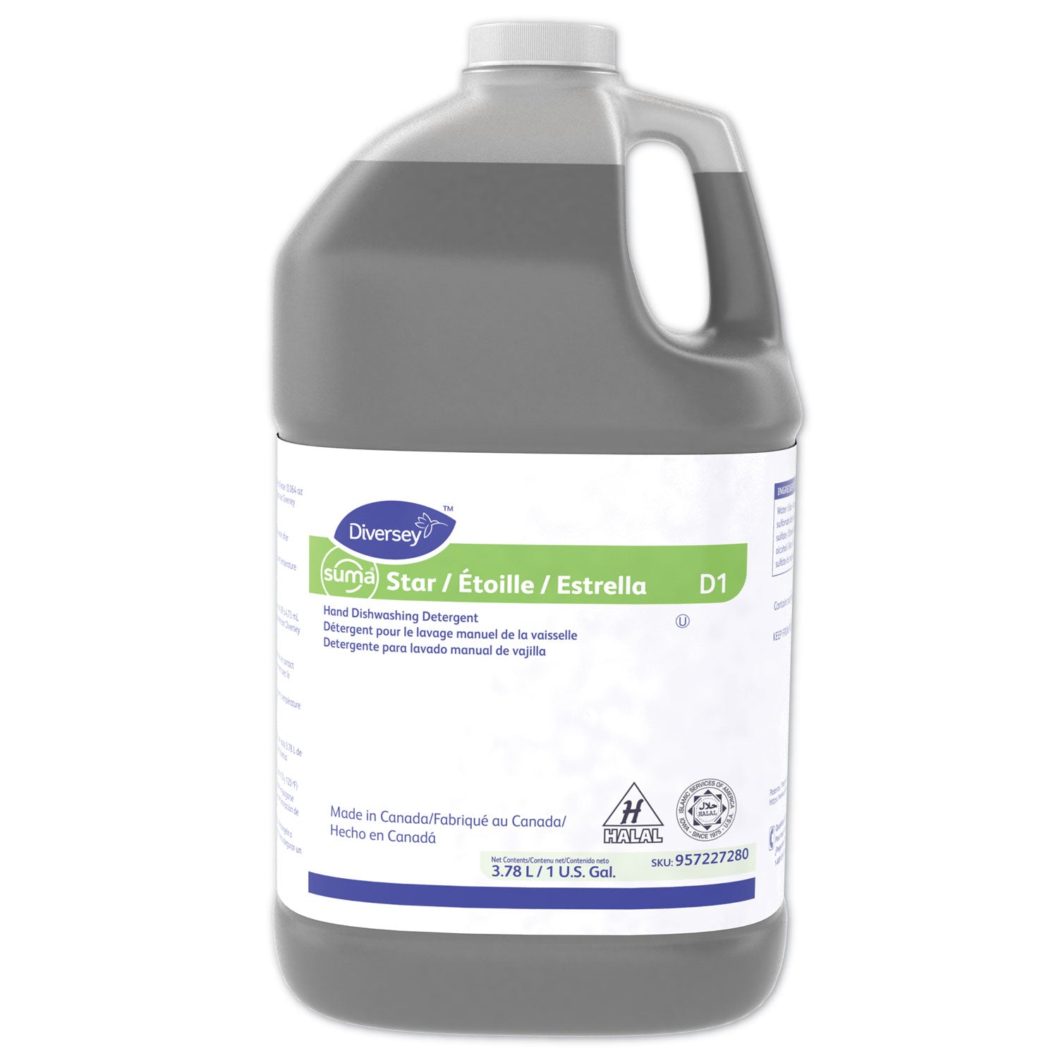 suma-star-d1-hand-dishwashing-detergent-unscented-1-gal-bottle-4-carton_dvo957227280 - 1