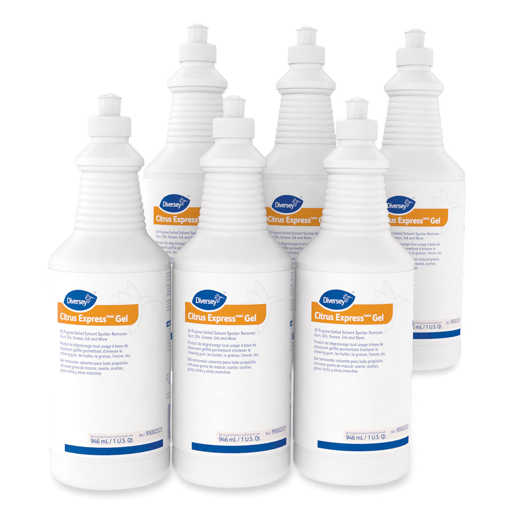 Citrus Express Gel Spotter, Citrus Scent, 32 oz Squeeze Bottle, 6/Carton - 