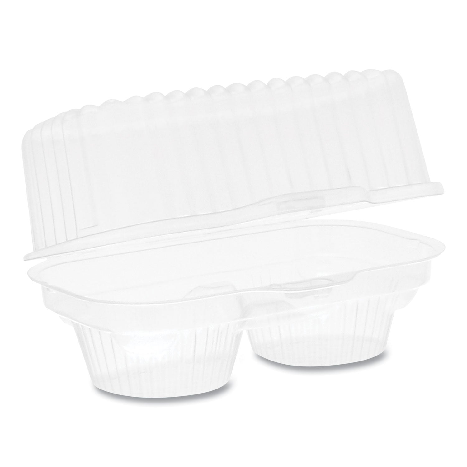 clearview-bakery-cupcake-container-2-compartment-675-x-4-x-4-clear-plastic-100-carton_pct2002 - 1