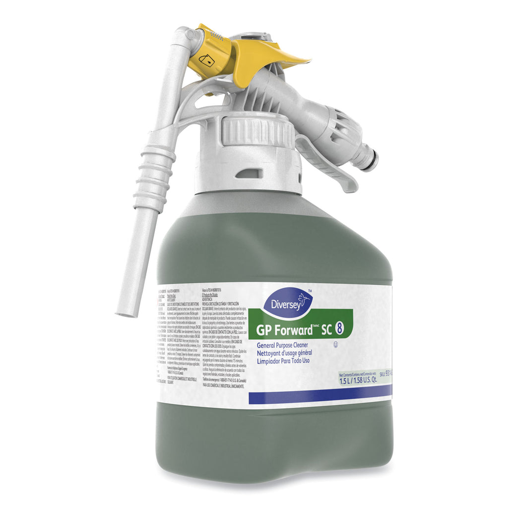 Diversey GP Forward General Purpose Cleaner - Concentrate - 50.7 fl oz (1.6 quart) - Citrus Scent - 1 Each - Rinse-free - Green