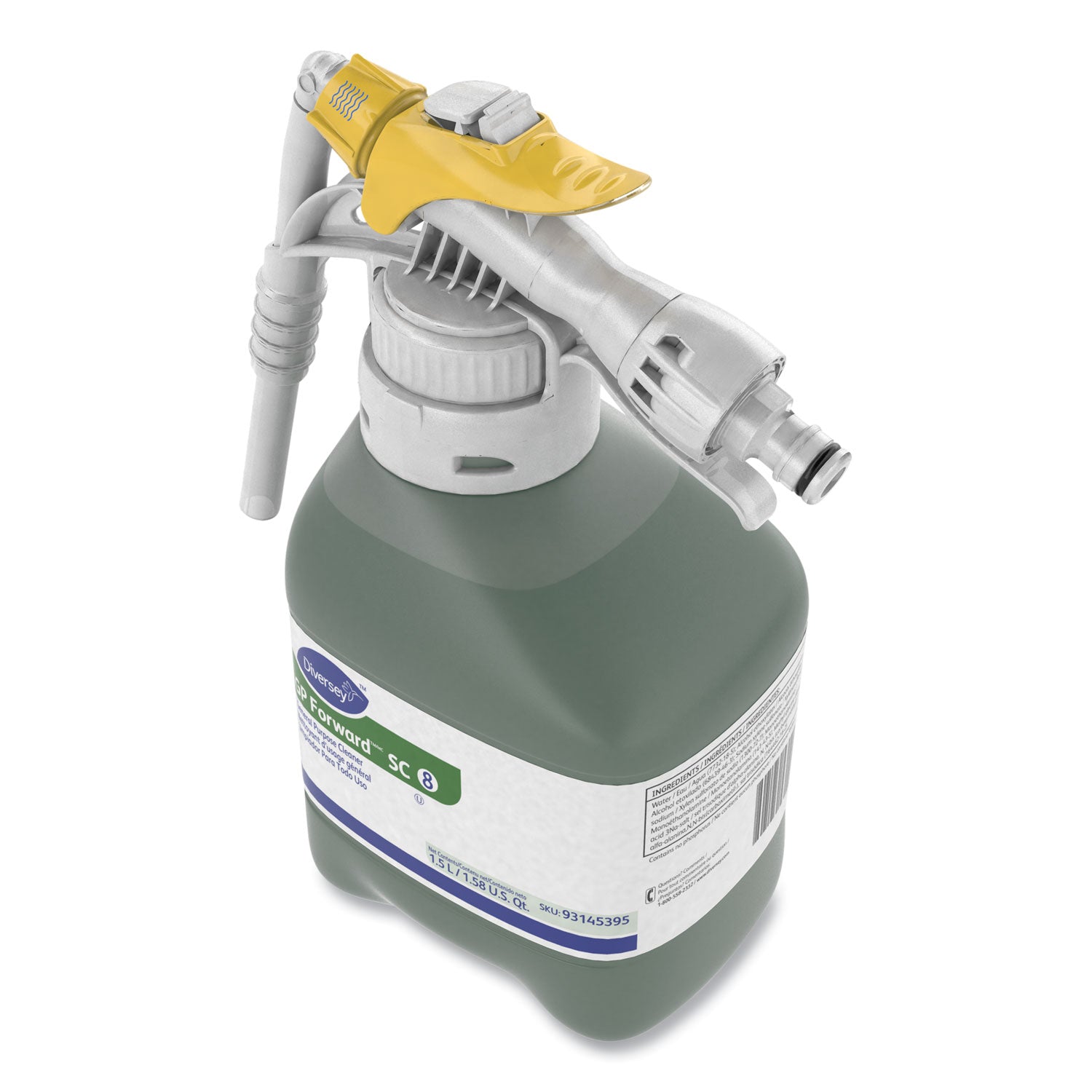 Diversey GP Forward General Purpose Cleaner - Concentrate - 50.7 fl oz (1.6 quart) - Citrus Scent - 1 Each - Rinse-free - Green