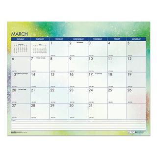 House of Doolittle Cosmos Monthly Wall Calendar - Julian Dates - Monthly - 12 Month - January 2024 - December 2024 - Spiral Bound - Multi - Paper - 12" Height x 15" Width - Reference Calendar, Printed, Dated Planning Page, Daily Block, Holiday Listin