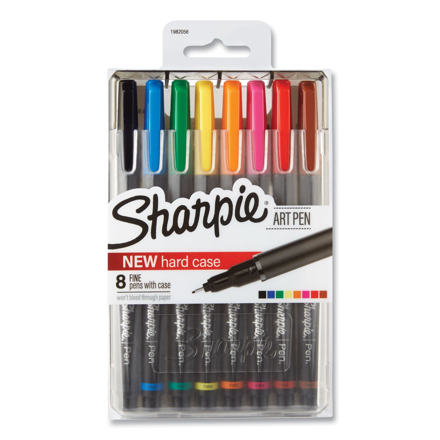 art-pen-porous-point-pen-with-hard-case-stick-fine-04-mm-assorted-ink-and-barrel-colors-8-pack_san1982056 - 1