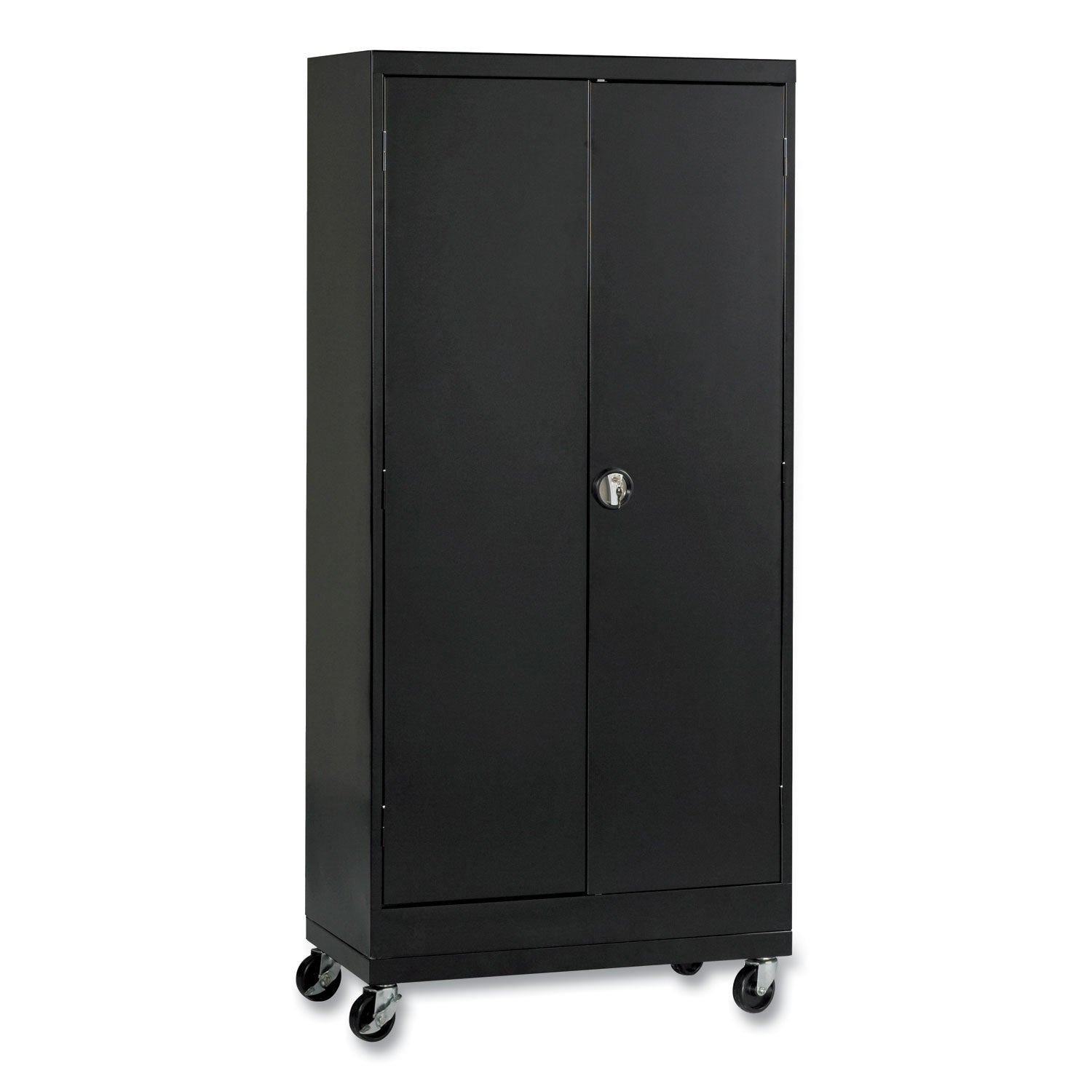 assembled-mobile-storage-cabinet-with-adjustable-shelves-36w-x-24d-x-66h-black_alecm6624bk - 1