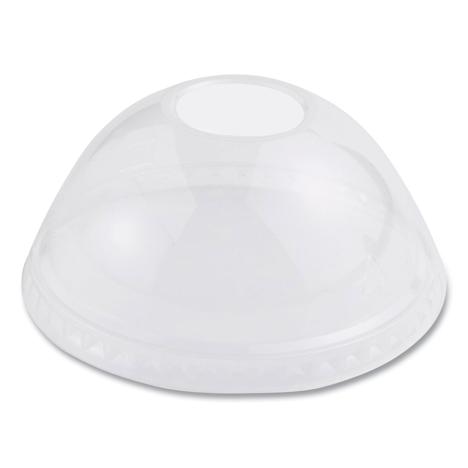 PLA Clear Cold Cup Lids, Dome Lid, Fits 9 oz to 24 oz Cups, 1,000/Carton