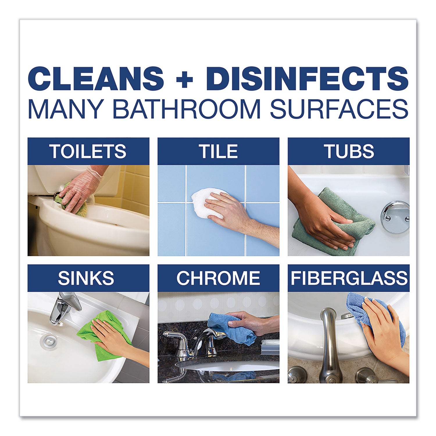 Disinfecting-Sanitizing Bathroom Cleaner, 32 oz Trigger Spray Bottle