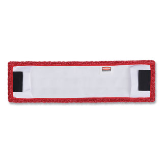 Rubbermaid Commercial Adaptable Flat Mop Microfiber Pad - 19.5" Length x 5.5" Depth - MicroFiber - Red - 1Each