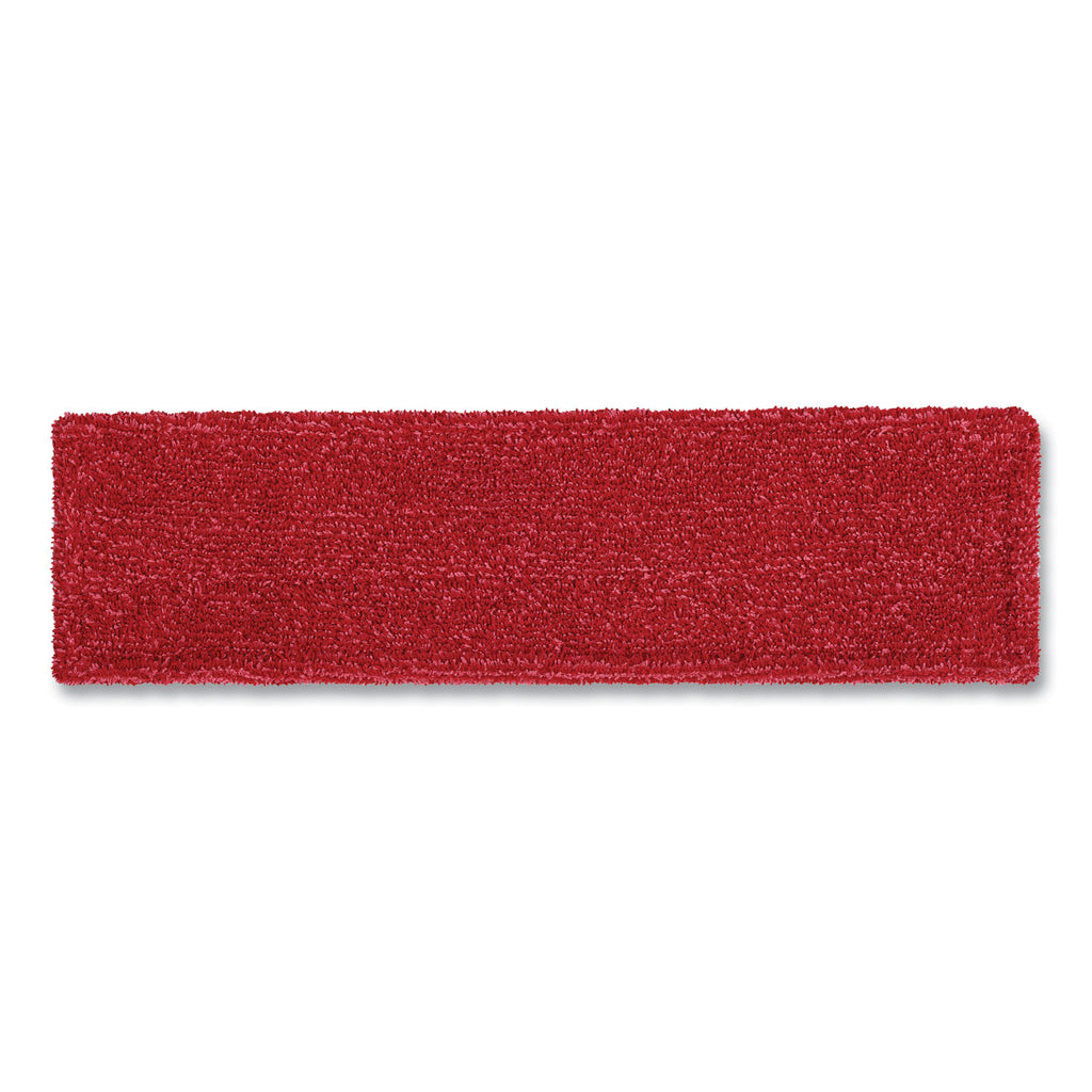Rubbermaid Commercial Adaptable Flat Mop Microfiber Pad - 19.5" Length x 5.5" Depth - MicroFiber - Red - 1Each