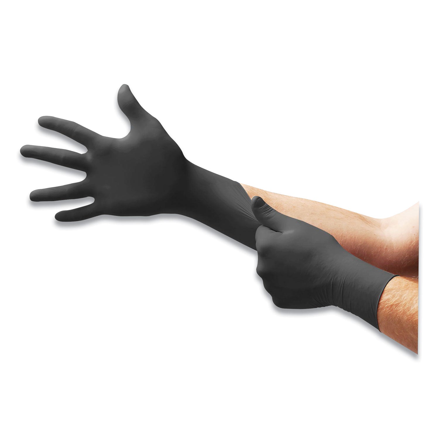 microflex-midknight-powder-free-nitrile-gloves-47-mil-palm-59-mil-fingers-2x-large-black-100-box_ansmk296xxl - 1