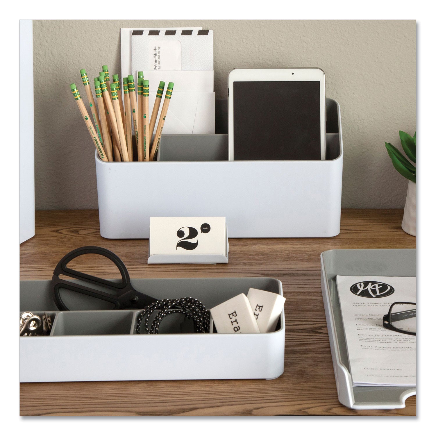 fusion-stacking-bins-4-compartments-plastic-121-x-91-x-22-white-gray-4-pieces_avt37592 - 4