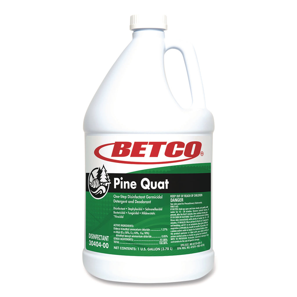 Pine Quat Disinfectant, Pine Scent, 128 oz Bottle, 4/Carton