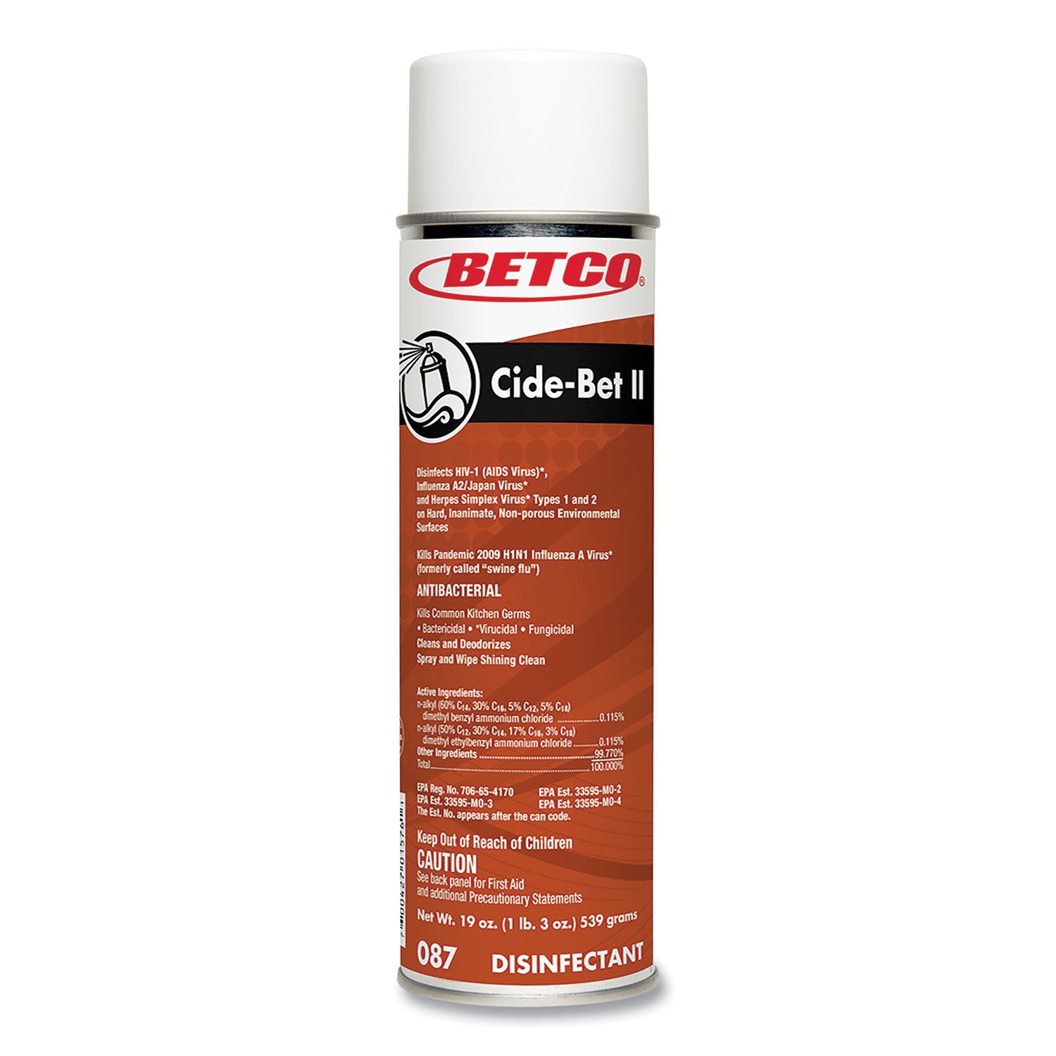 cide-bet-ii-aerosol-disinfectant-spray-floral-scent-19-oz-aerosol-spray-12-carton_bet0872300 - 2