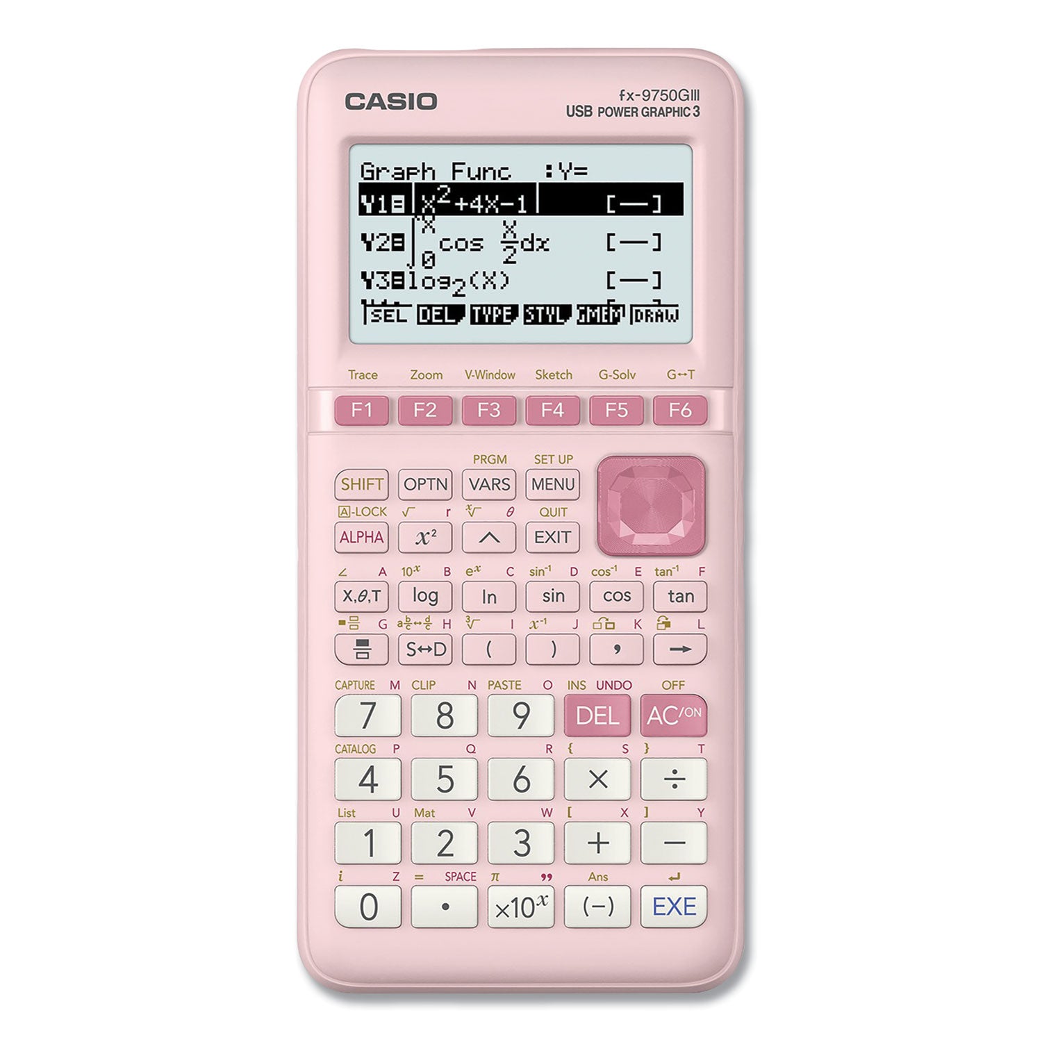fx-9750giii-3rd-edition-graphing-calculator-21-digit-lcd-pink_csofx9750giiipk - 1