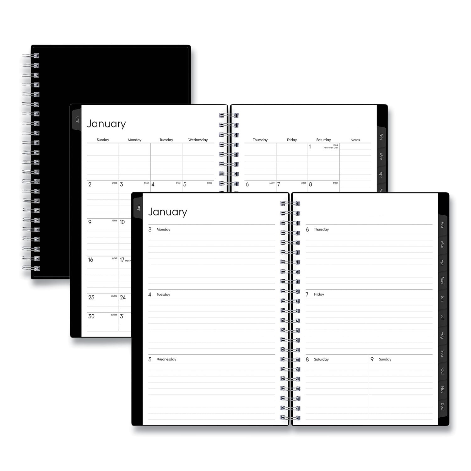 enterprise-weekly-monthly-planner-enterprise-formatting-8-x-5-black-cover-12-month-jan-to-dec-2024_bls111291 - 1