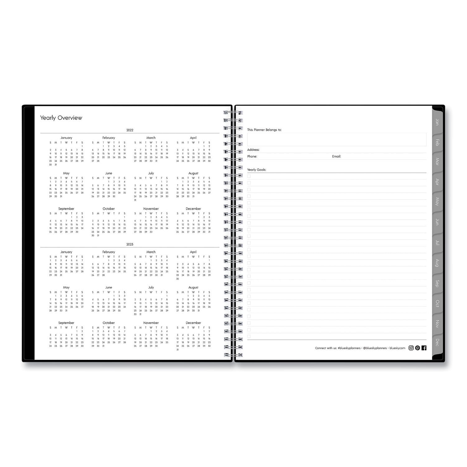 enterprise-weekly-monthly-planner-enterprise-formatting-11-x-85-black-cover-12-month-jan-to-dec-2024_bls111288 - 5