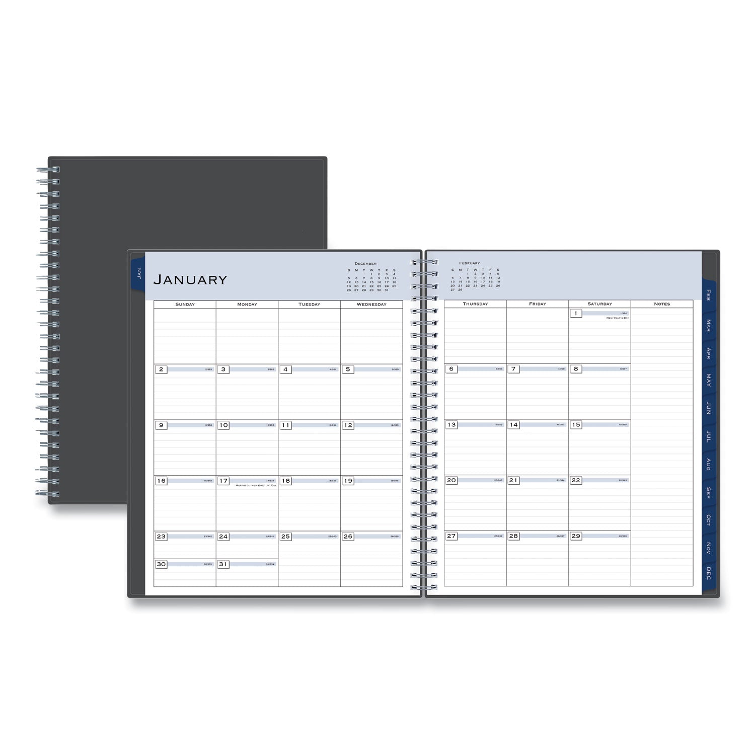 passages-monthly-planner-10-x-8-charcoal-cover-12-month-jan-to-dec-2024_bls100011 - 1