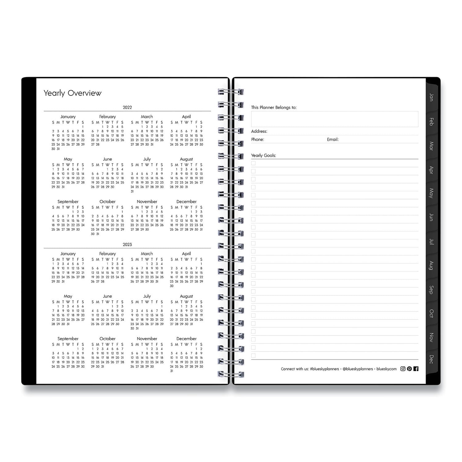enterprise-weekly-monthly-planner-enterprise-formatting-8-x-5-black-cover-12-month-jan-to-dec-2024_bls111291 - 5
