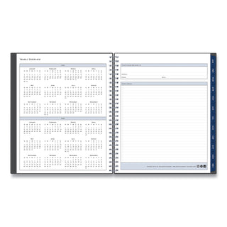 Passages Monthly Planner, 10 x 8, Charcoal Cover, 12-Month (Jan to Dec): 2024