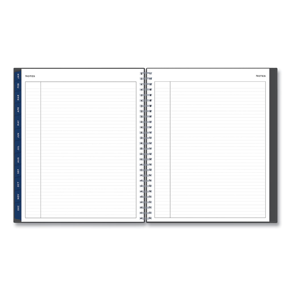 Passages Monthly Planner, 10 x 8, Charcoal Cover, 12-Month (Jan to Dec): 2024