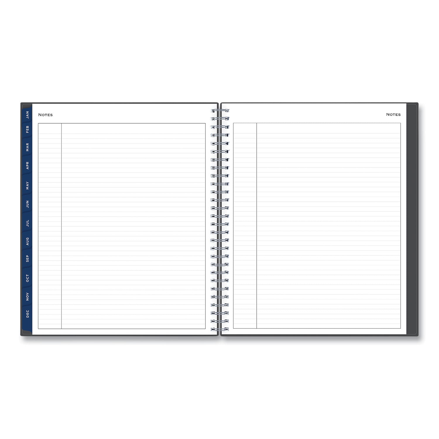 Passages Monthly Planner, 10 x 8, Charcoal Cover, 12-Month (Jan to Dec): 2024