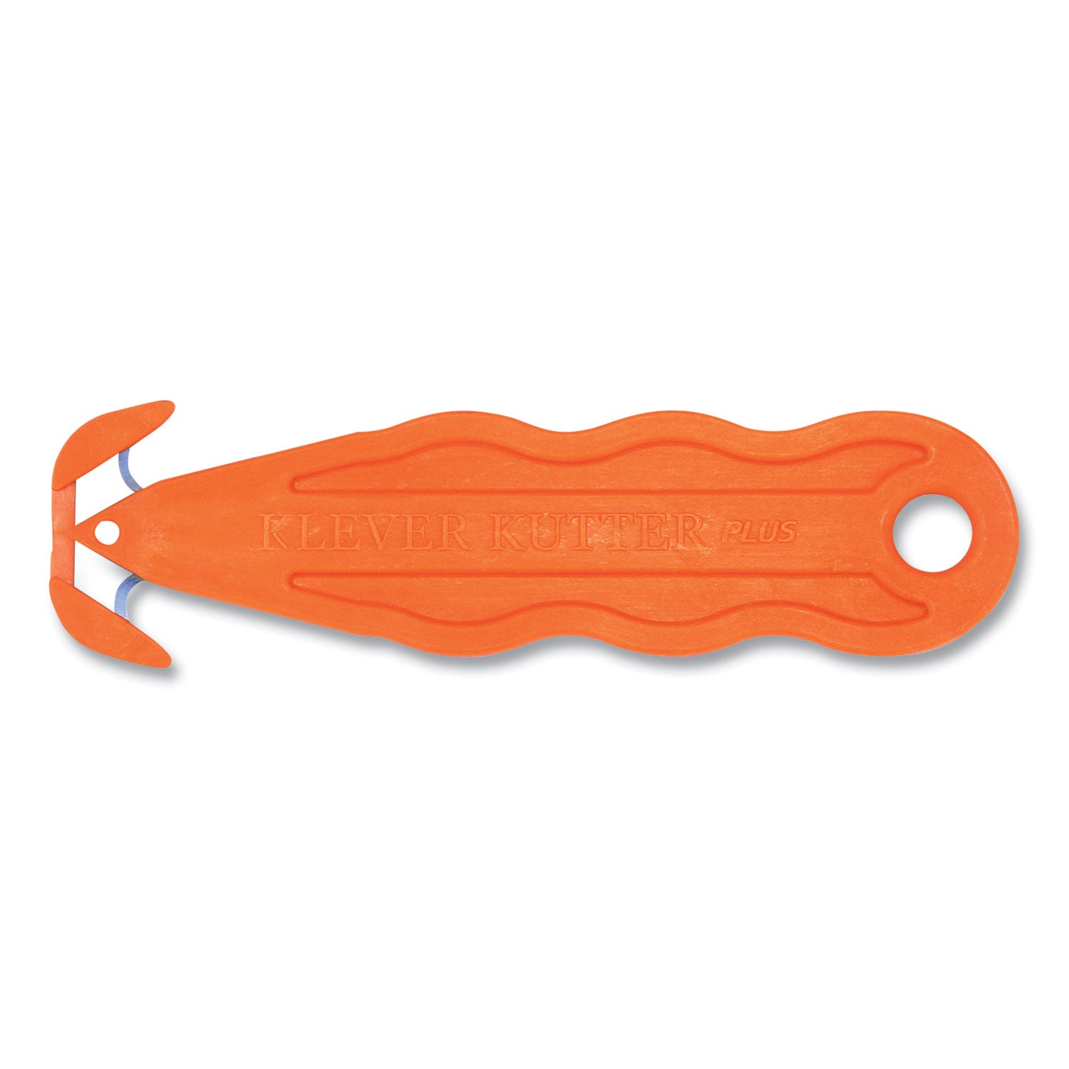 kurve-blade-plus-safety-cutter-575-plastic-handle-orange-10-box_klvpls100g - 1