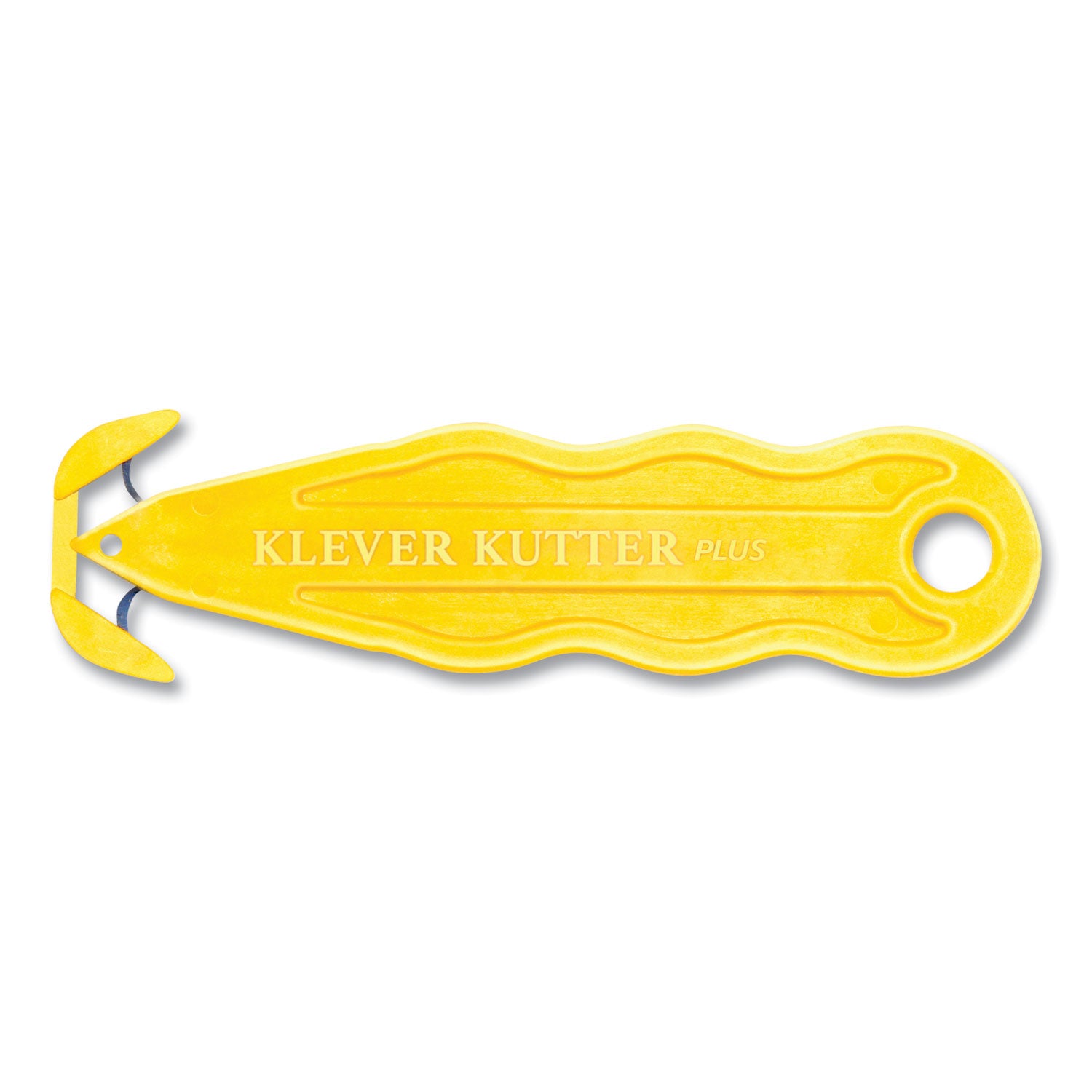 kurve-blade-plus-safety-cutter-575-plastic-handle-yellow-10-box_klvpls100y - 1