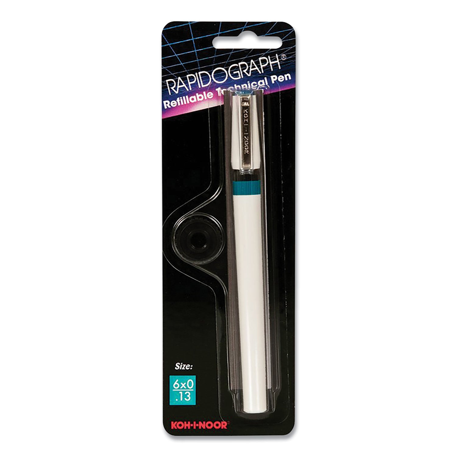 3165-series-rapidograph-technical-drawing-fountain-pen-6x0-013-mm-white-teal-barrel_koh31656z - 1