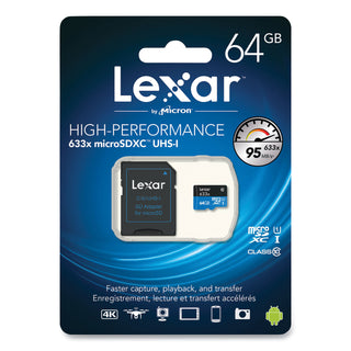 microSDXC Memory Card, UHS-I U1 Class 10, 64 GB
