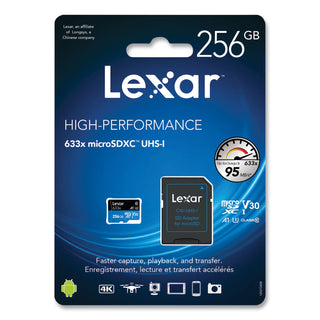 microSDXC Memory Card, UHS-I U1 Class 10, 256 GB