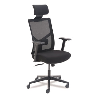 Mesh Back Molded Foam Task Chair, Supports Up to 275 lb, Black Seat/Back