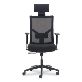 Mesh Back Molded Foam Task Chair, Supports Up to 275 lb, Black Seat/Back
