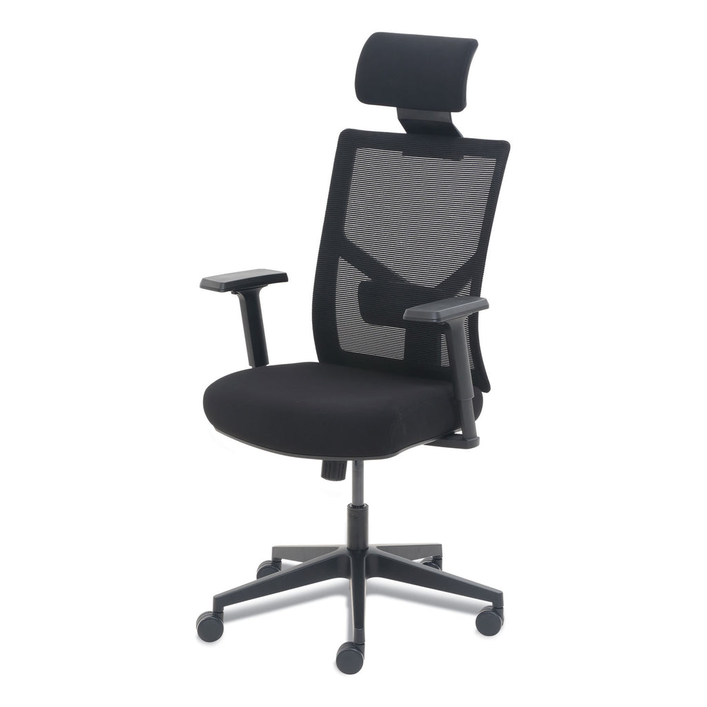 Mesh Back Molded Foam Task Chair, Supports Up to 275 lb, Black Seat/Back