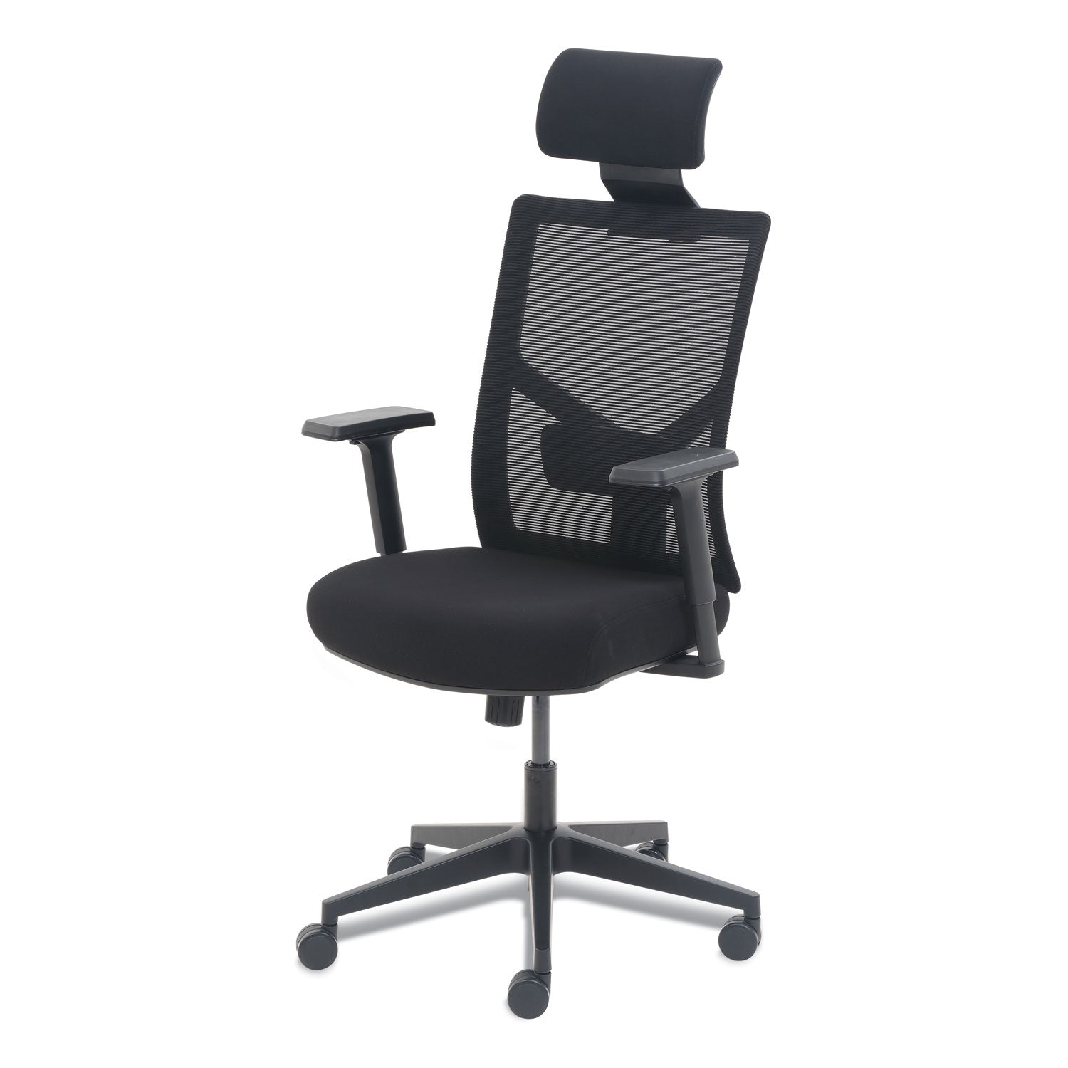 Mesh Back Molded Foam Task Chair, Supports Up to 275 lb, Black Seat/Back