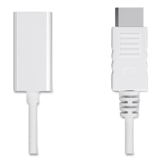 DisplayPort to HDMI Adapter, 6", White